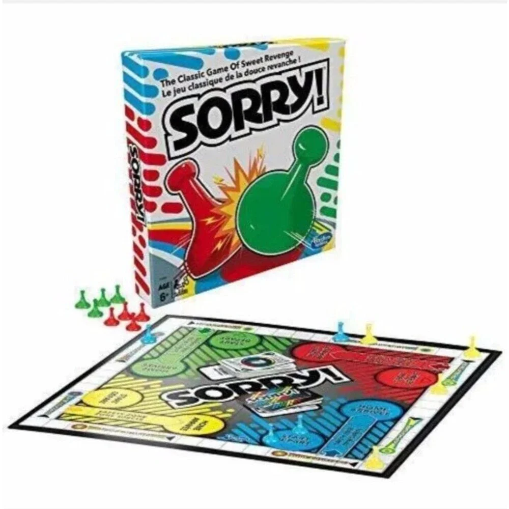 Sorry! Board Game for Kids Ages 6 and Up; Classic Hasbro Board Game
